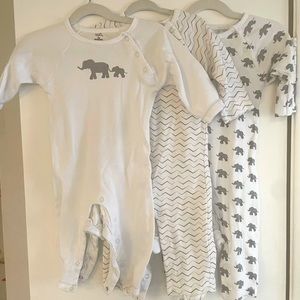 Bundle of touched by nature organics pajamas